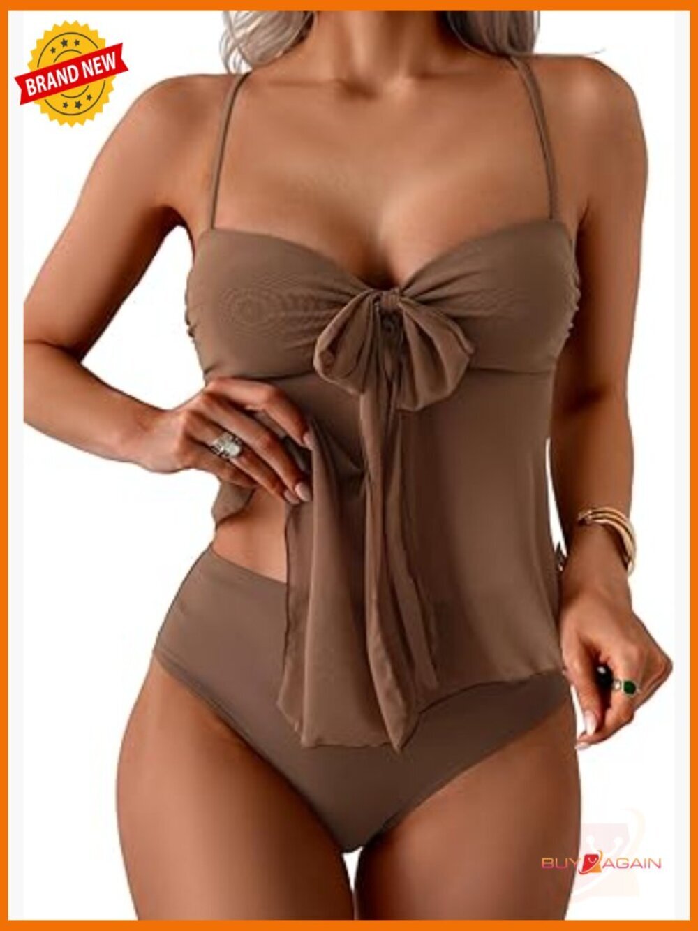 Tankini Swimsuit with Tummy Control, High Waisted Bottoms, Modest 2 Piece